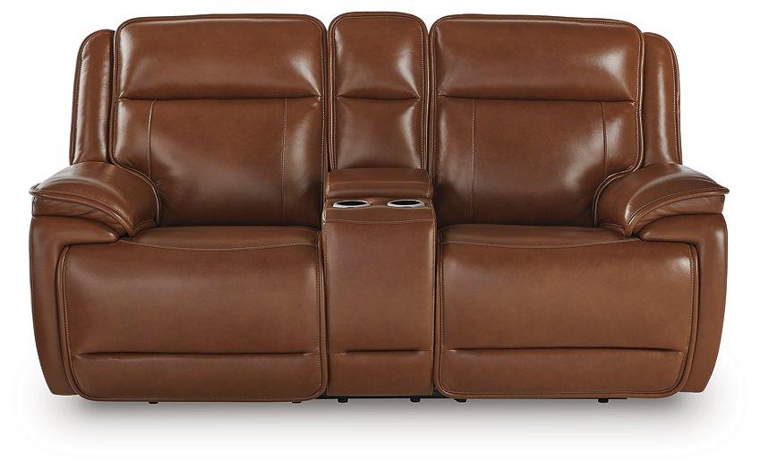 Healy Pier Power Reclining Loveseat with Console - De Avenue Furniture