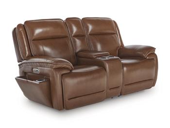 Healy Pier Power Reclining Loveseat with Console - De Avenue Furniture