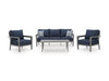 Gali Outdoor Sofa/Chairs/Table Set (Set of 4) - De Avenue Furniture