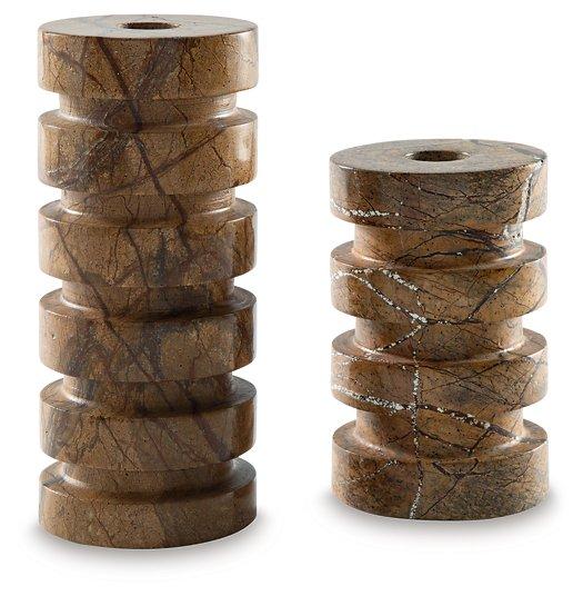 Emsleyfield Candle Holder Set (Set of 2) - De Avenue Furniture