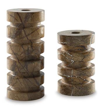 Emsleyfield Candle Holder Set (Set of 2) - De Avenue Furniture