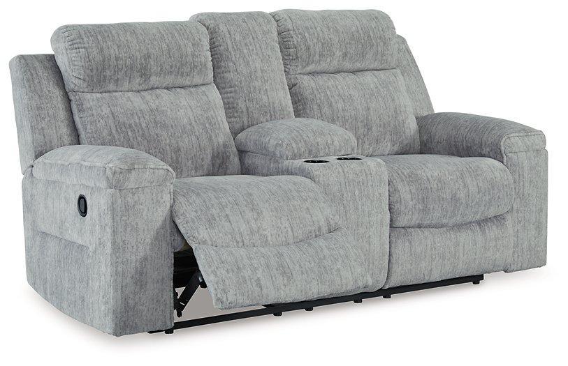 Buntington Reclining Loveseat with Console - De Avenue Furniture