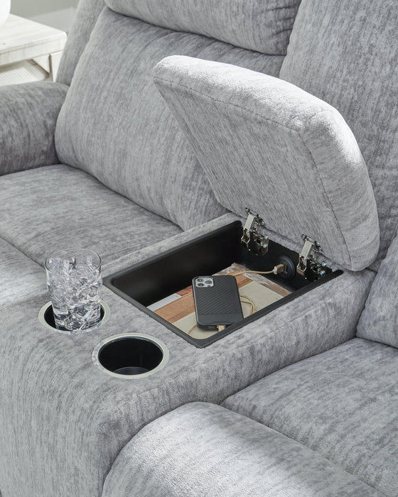 Buntington Reclining Loveseat with Console - De Avenue Furniture
