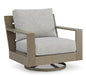 Kimpton Isle Outdoor Swivel Lounge Chair with Cushion - De Avenue Furniture