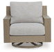 Kimpton Isle Outdoor Swivel Lounge Chair with Cushion - De Avenue Furniture