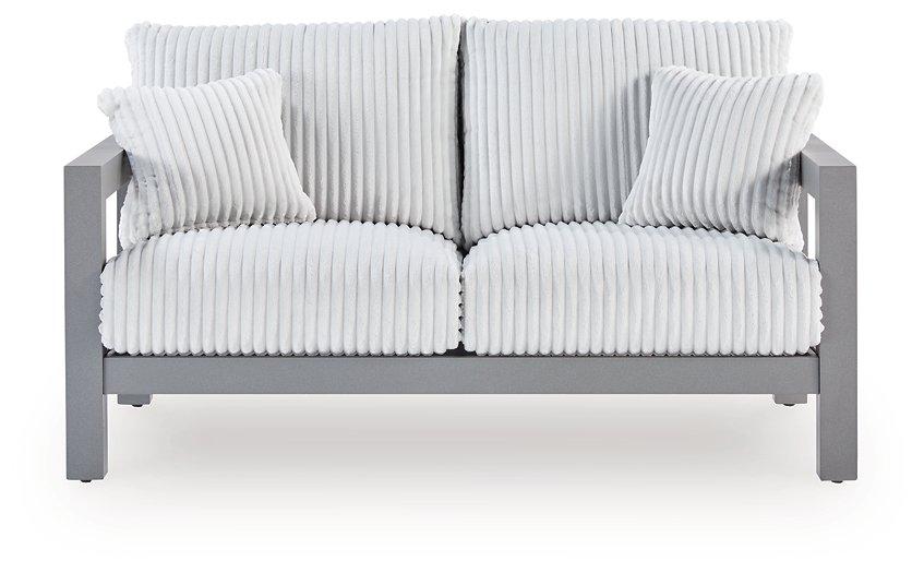Hurley Park Outdoor Loveseat with Cushion - De Avenue Furniture