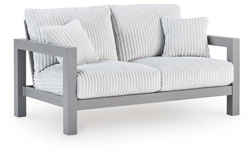 Hurley Park Outdoor Loveseat with Cushion - De Avenue Furniture