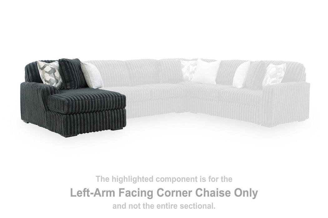 Midnight-Madness Sectional with Chaise - De Avenue Furniture