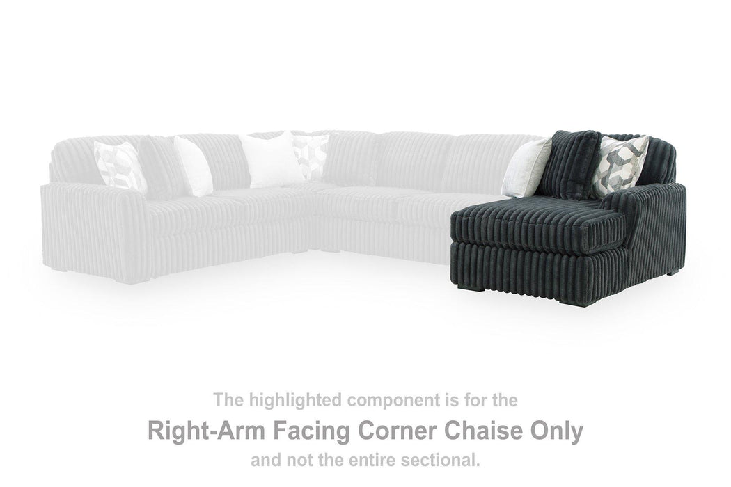 Midnight-Madness Sectional with Chaise - De Avenue Furniture