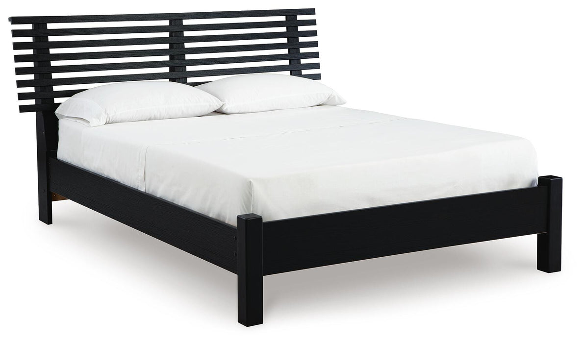 Danziar Queen Slat Bed - De Avenue Furniture