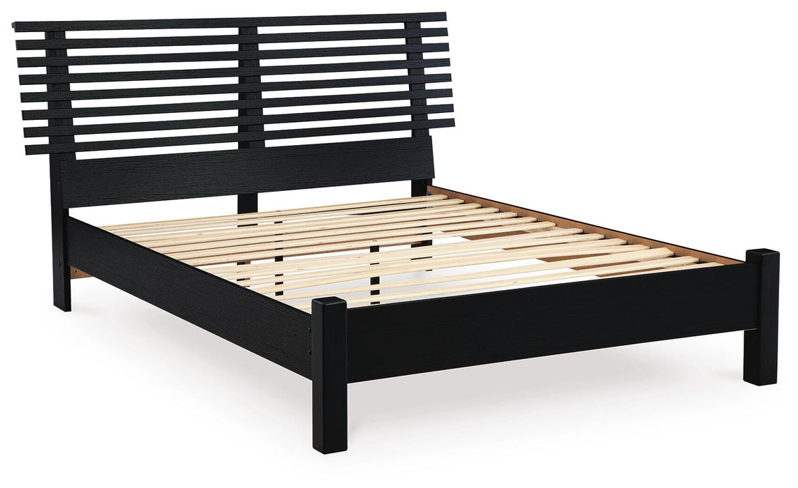 Danziar Queen Slat Bed - De Avenue Furniture
