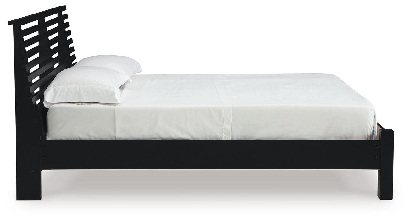 Danziar Queen Slat Bed - De Avenue Furniture