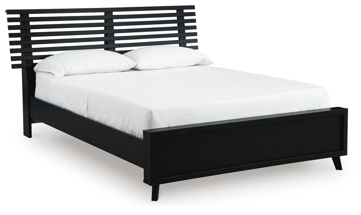 Danziar Queen Slat Bed - De Avenue Furniture