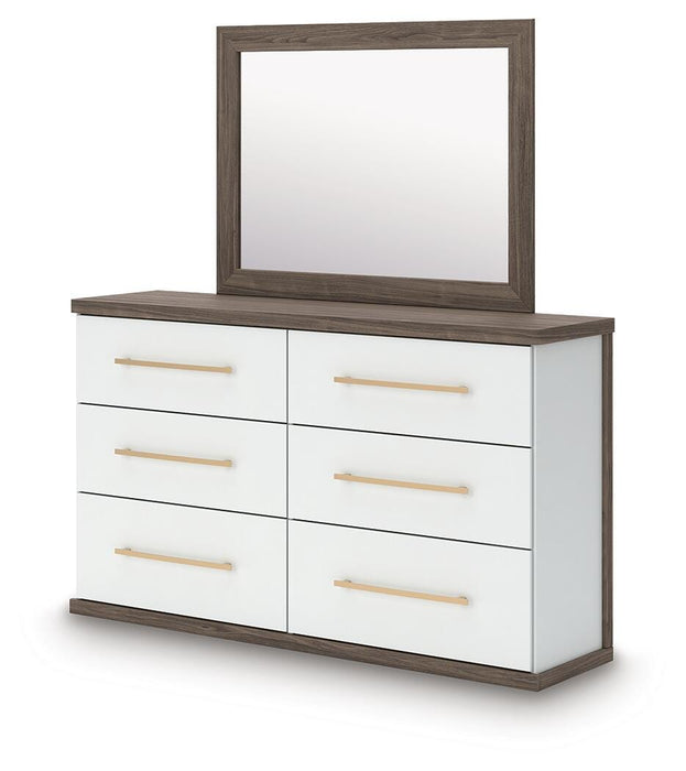 Kendanport Dresser and Mirror - De Avenue Furniture