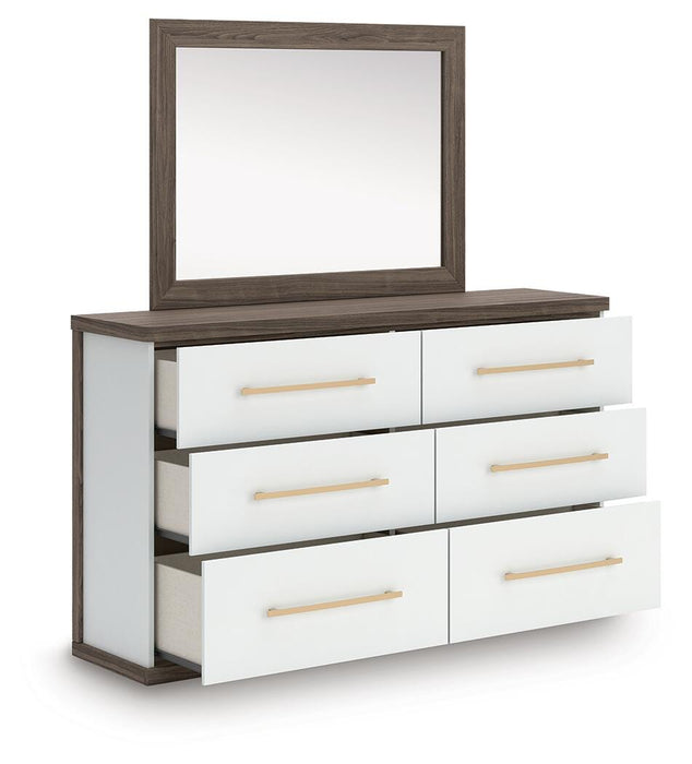 Kendanport Dresser and Mirror - De Avenue Furniture