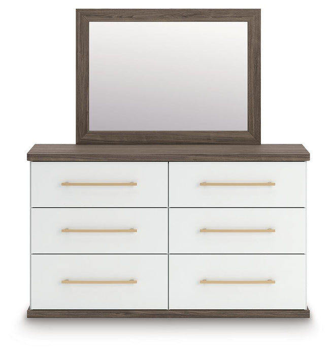 Kendanport Dresser and Mirror - De Avenue Furniture