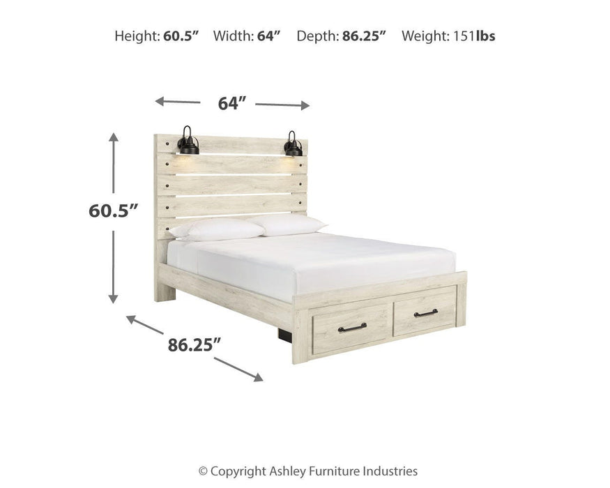 Cambeck Bed with 2 Storage Drawers - De Avenue Furniture