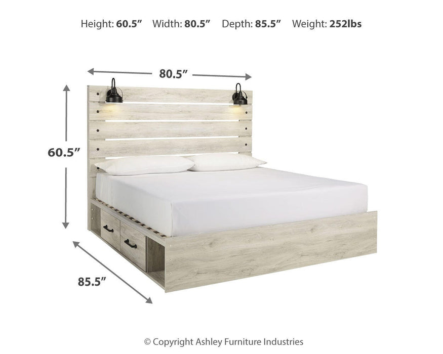 Cambeck Bed with 2 Storage Drawers - De Avenue Furniture