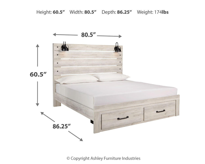 Cambeck Bed with 2 Storage Drawers - De Avenue Furniture