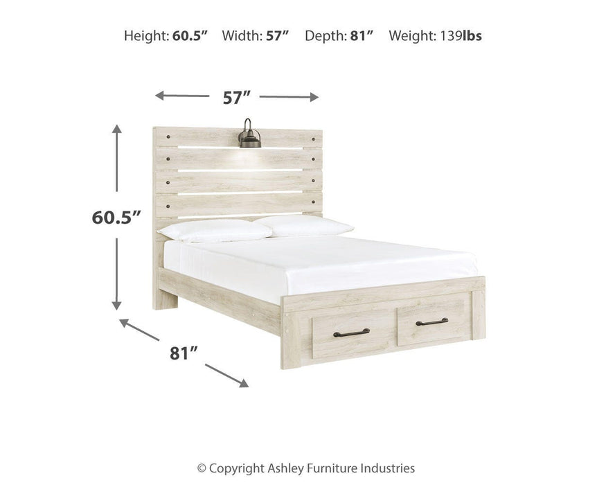 Cambeck Bed with 2 Storage Drawers - De Avenue Furniture