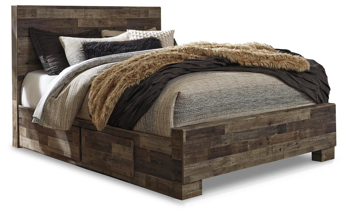 Derekson Bed with 2 Side Storage - De Avenue Furniture