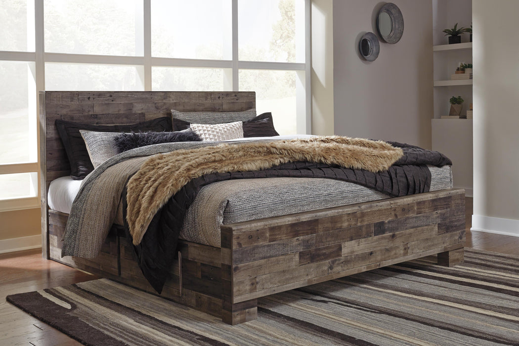 Derekson Bed with 2 Side Storage - De Avenue Furniture