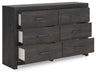 Hollivern Dresser and Mirror - De Avenue Furniture