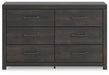Hollivern Dresser and Mirror - De Avenue Furniture