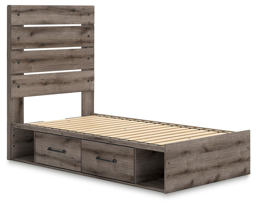 Graystorm Bed with Storage - De Avenue Furniture