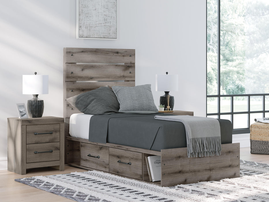 Graystorm Bed with Storage - De Avenue Furniture