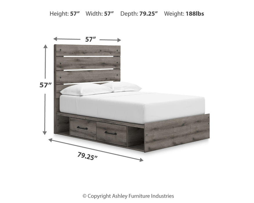Graystorm Bed with Storage - De Avenue Furniture