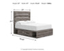 Graystorm Bed with Storage - De Avenue Furniture
