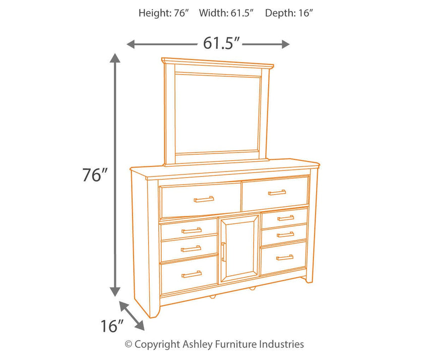 Juararo Dresser and Mirror - De Avenue Furniture