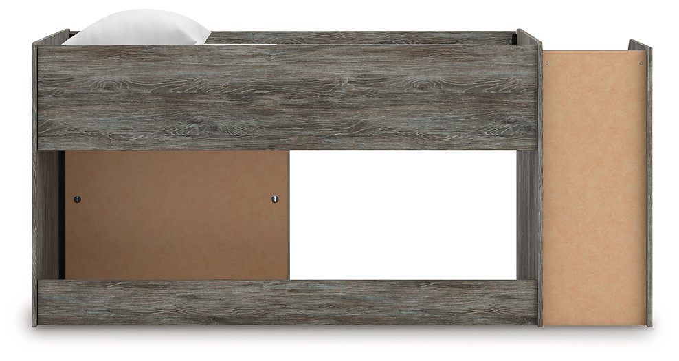 Frandern Loft Bed with Bookcase Storage - De Avenue Furniture