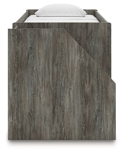 Frandern Loft Bed with Bookcase Storage - De Avenue Furniture