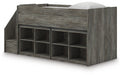 Frandern Loft Bed with Bookcase Storage - De Avenue Furniture