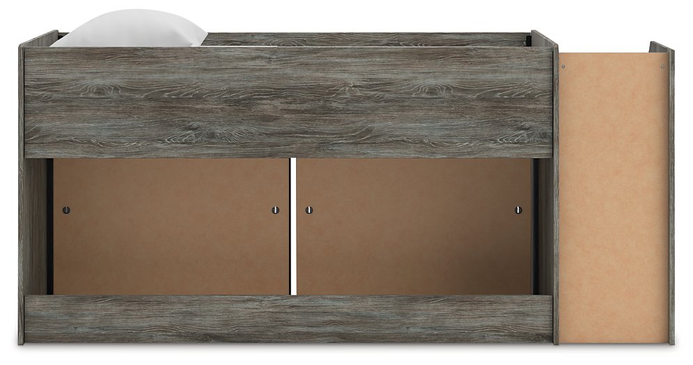 Frandern Loft Bed with Bookcase Storage - De Avenue Furniture