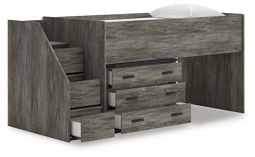 Frandern Loft Bed with Drawer Storage - De Avenue Furniture