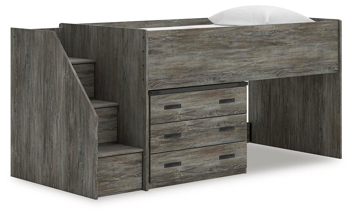 Frandern Loft Bed with Drawer Storage - De Avenue Furniture