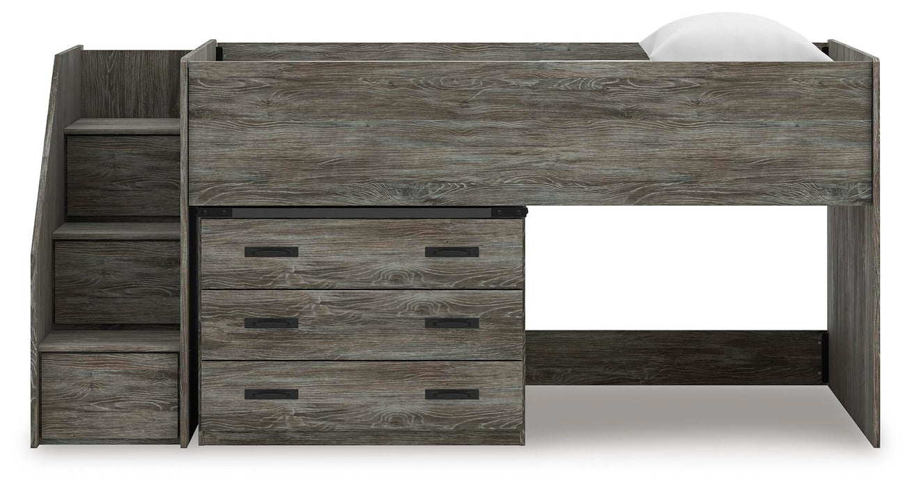 Frandern Loft Bed with Drawer Storage - De Avenue Furniture