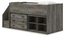 Frandern Loft Bed with Bookcase and Drawer Storage - De Avenue Furniture