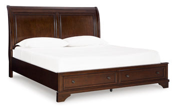 Trellington Sleigh Storage Bed - De Avenue Furniture