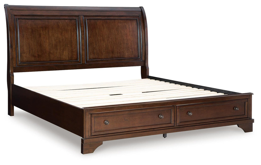 Trellington Sleigh Storage Bed - De Avenue Furniture