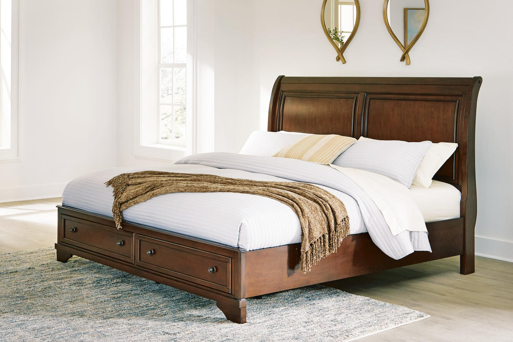 Trellington Sleigh Storage Bed - De Avenue Furniture