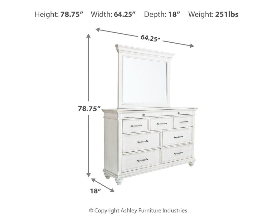 Kanwyn Dresser and Mirror - De Avenue Furniture