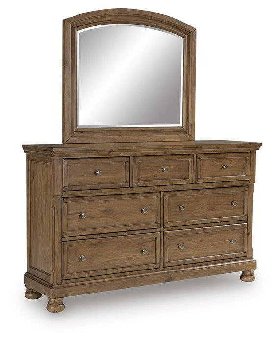 Feddinger Dresser and Mirror - De Avenue Furniture