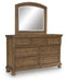 Feddinger Dresser and Mirror - De Avenue Furniture