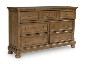 Feddinger Dresser and Mirror - De Avenue Furniture