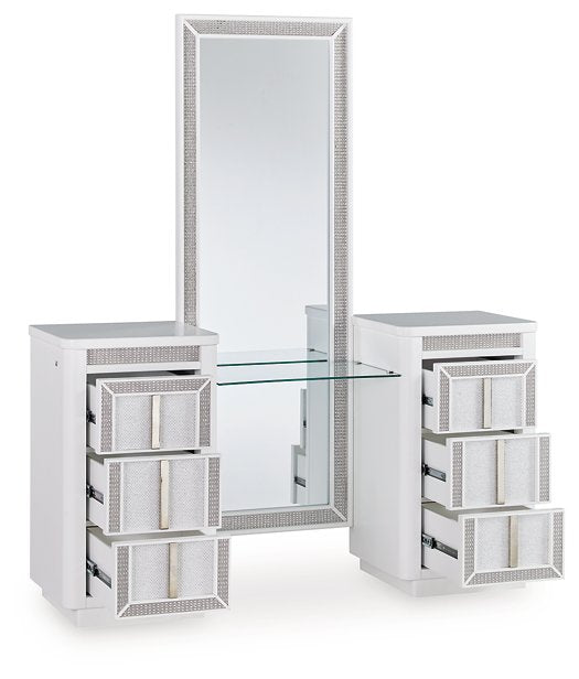 Chalanna Vanity with Mirror - De Avenue Furniture