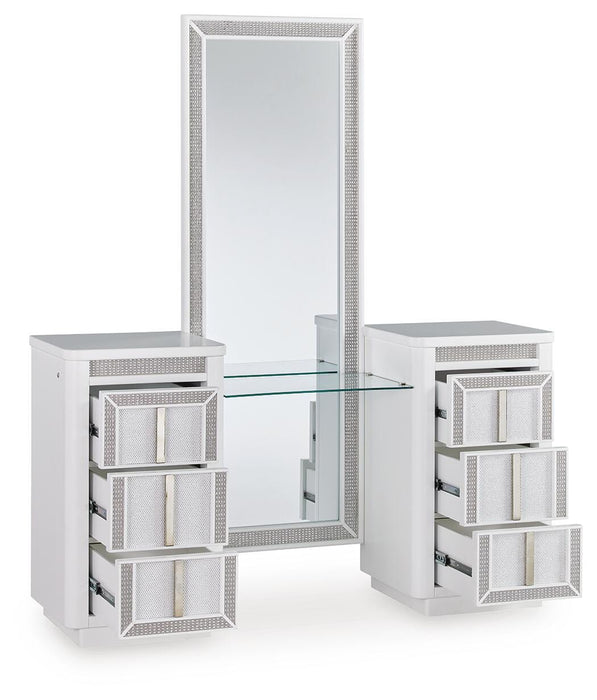 Chalanna Vanity with Mirror - De Avenue Furniture